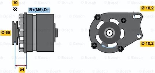 BOSCH 9 120 144 241 - Генератор autozip.com.ua