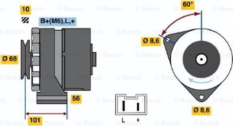 BOSCH 9 120 144 258 - Генератор autozip.com.ua