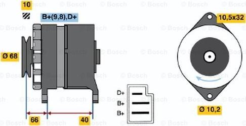 BOSCH 9 120 144 288 - Генератор autozip.com.ua