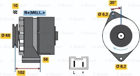 BOSCH 9 120 144 278 - Генератор autozip.com.ua