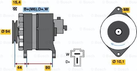 BOSCH 9 120 334 640 - Генератор autozip.com.ua