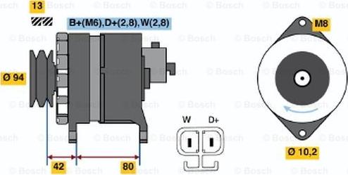 BOSCH 9 120 334 643 - Генератор autozip.com.ua