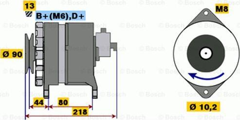 BOSCH 9 120 334 628 - Генератор autozip.com.ua