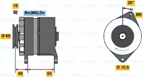 BOSCH 9 120 334 310 - Генератор autozip.com.ua