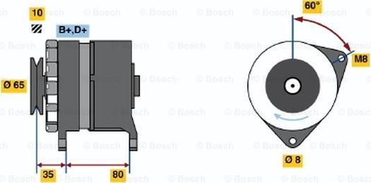 BOSCH 9 120 334 324 - Генератор autozip.com.ua