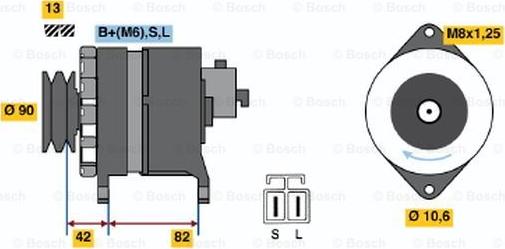 BOSCH 9 120 335 001 - Генератор autozip.com.ua