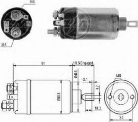 BOSCH 9 330 081 024 - Тягове реле, стартер autozip.com.ua