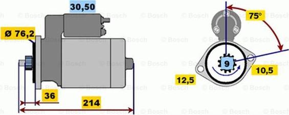 BOSCH 6 004 AA0 022 - Стартер autozip.com.ua