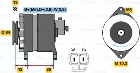 BOSCH 6 033 GB4 009 - Генератор autozip.com.ua