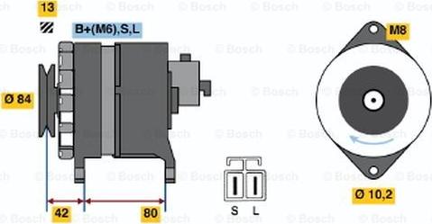 BOSCH 6 033 GB4 016 - Генератор autozip.com.ua