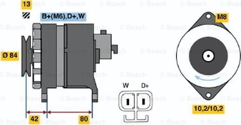 BOSCH 6 033 GB4 021 - Генератор autozip.com.ua