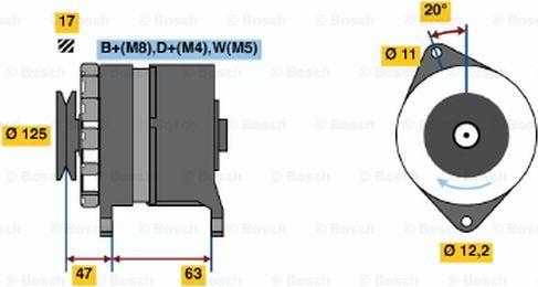 BOSCH 6 033 GB3 009 - Генератор autozip.com.ua