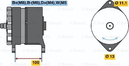 BOSCH 6 033 GB3 020 - Генератор autozip.com.ua