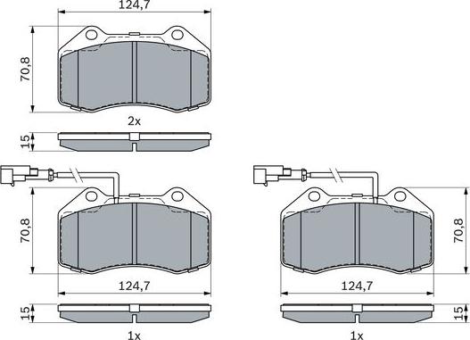 BOSCH 0 986 494 903 - Гальмівні колодки, дискові гальма autozip.com.ua