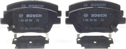 BOSCH 0 986 494 984 - Гальмівні колодки, дискові гальма autozip.com.ua