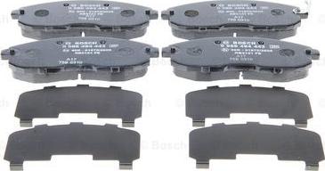 BOSCH 0 986 494 443 - Гальмівні колодки, дискові гальма autozip.com.ua