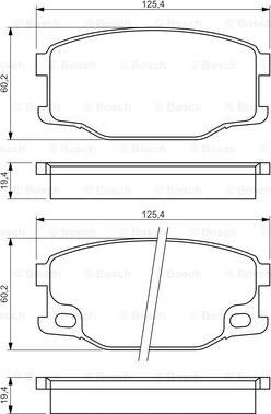 BOSCH 0 986 494 442 - Гальмівні колодки, дискові гальма autozip.com.ua