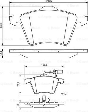 BOSCH 0 986 494 415 - Гальмівні колодки, дискові гальма autozip.com.ua