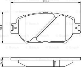 BOSCH 0 986 494 418 - Гальмівні колодки, дискові гальма autozip.com.ua