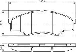 BENDIX 572642B - Гальмівні колодки, дискові гальма autozip.com.ua