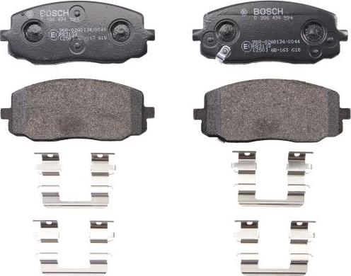 BOSCH 0 986 494 594 - Гальмівні колодки, дискові гальма autozip.com.ua
