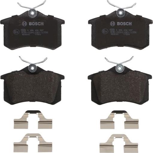 BOSCH 0 986 494 597 - Гальмівні колодки, дискові гальма autozip.com.ua