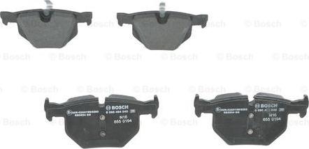 BOSCH 0 986 494 540 - Гальмівні колодки, дискові гальма autozip.com.ua