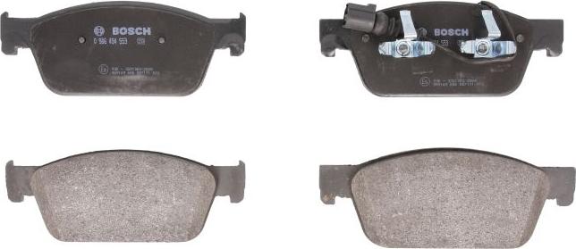 BOSCH 0 986 494 553 - Гальмівні колодки, дискові гальма autozip.com.ua