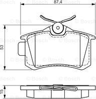 BOSCH 0 986 494 519 - Гальмівні колодки, дискові гальма autozip.com.ua