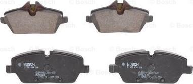 BOSCH 0 986 494 588 - Гальмівні колодки, дискові гальма autozip.com.ua