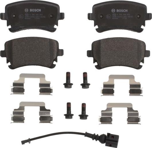 BOSCH 0 986 494 583 - Гальмівні колодки, дискові гальма autozip.com.ua