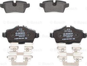 BOSCH 0 986 494 645 - Гальмівні колодки, дискові гальма autozip.com.ua