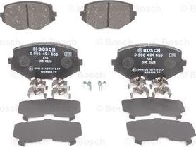 BOSCH 0 986 494 655 - Гальмівні колодки, дискові гальма autozip.com.ua