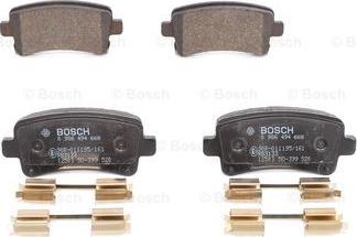 BOSCH 0 986 494 668 - Гальмівні колодки, дискові гальма autozip.com.ua