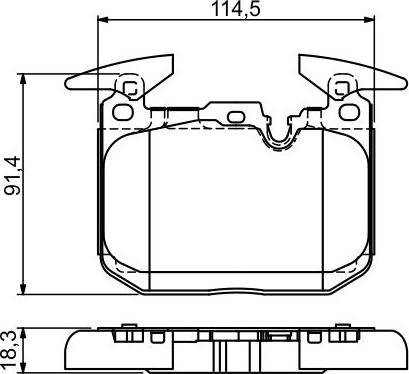 BOSCH 0 986 494 674 - Гальмівні колодки, дискові гальма autozip.com.ua