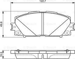 BOSCH 0 986 494 670 - Гальмівні колодки, дискові гальма autozip.com.ua