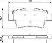 BOSCH 0 986 494 094 - Гальмівні колодки, дискові гальма autozip.com.ua