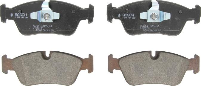 BOSCH 0 986 494 096 - Гальмівні колодки, дискові гальма autozip.com.ua