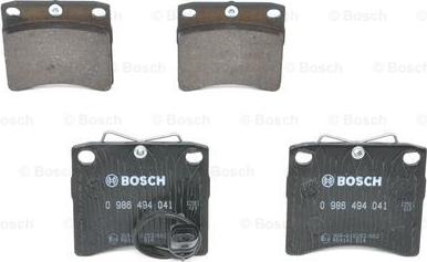 BOSCH 0 986 494 041 - Гальмівні колодки, дискові гальма autozip.com.ua