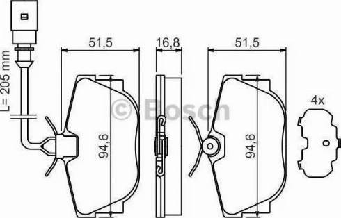 Remsa 76710 - Гальмівні колодки, дискові гальма autozip.com.ua