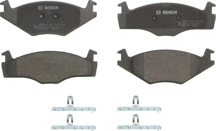 BOSCH 0 986 494 057 - Гальмівні колодки, дискові гальма autozip.com.ua