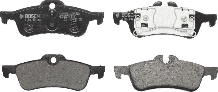 BOSCH 0 986 494 063 - Гальмівні колодки, дискові гальма autozip.com.ua