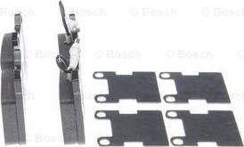 BOSCH 0 986 494 000 - Гальмівні колодки, дискові гальма autozip.com.ua