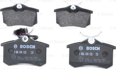 BOSCH 0 986 494 025 - Гальмівні колодки, дискові гальма autozip.com.ua