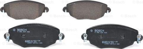 BOSCH 0 986 494 026 - Гальмівні колодки, дискові гальма autozip.com.ua