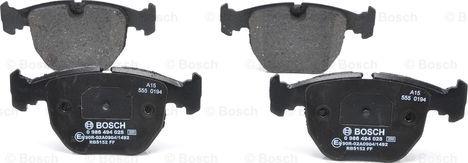 BOSCH 0 986 494 028 - Колодка торм. диск. BMW 5 E39.7 E38.X5 передн.  пр-во Bosch autozip.com.ua