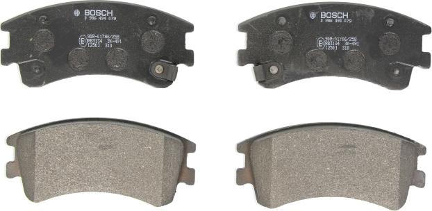 BOSCH 0 986 494 079 - Гальмівні колодки, дискові гальма autozip.com.ua