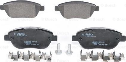 BOSCH 0 986 494 074 - Гальмівні колодки, дискові гальма autozip.com.ua