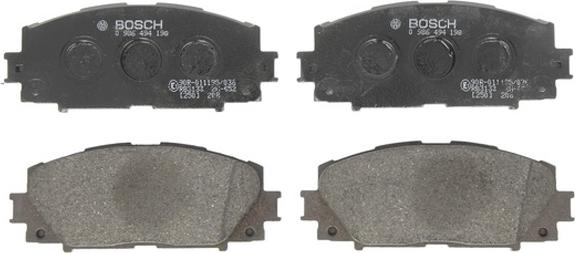 BOSCH 0 986 494 198 - Гальмівні колодки, дискові гальма autozip.com.ua