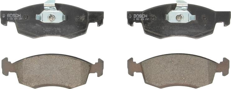 BOSCH 0 986 494 197 - Гальмівні колодки, дискові гальма autozip.com.ua
